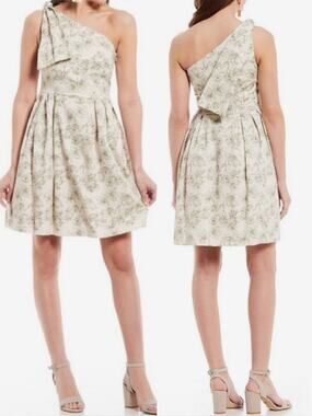 Gianni Bini Floral One Shoulder Dress size 2